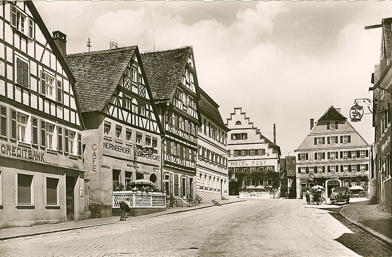 Postkarte von Feuchtwangen in alten Ansichten