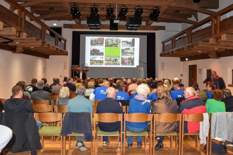 Zum offiziellen Abschluss des Stadtradelns 2025 waren alle aktiven Teilnehmenden zu einer feierlichen Veranstaltung in der Stadthalle "Kasten" eingeladen.